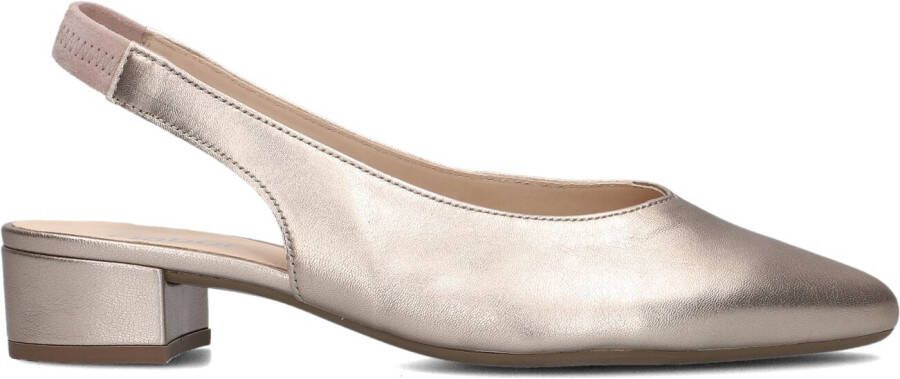 GABOR Slingbacks Dames 520.3 Maat: 37 Materiaal: Leer Kleur: Goud