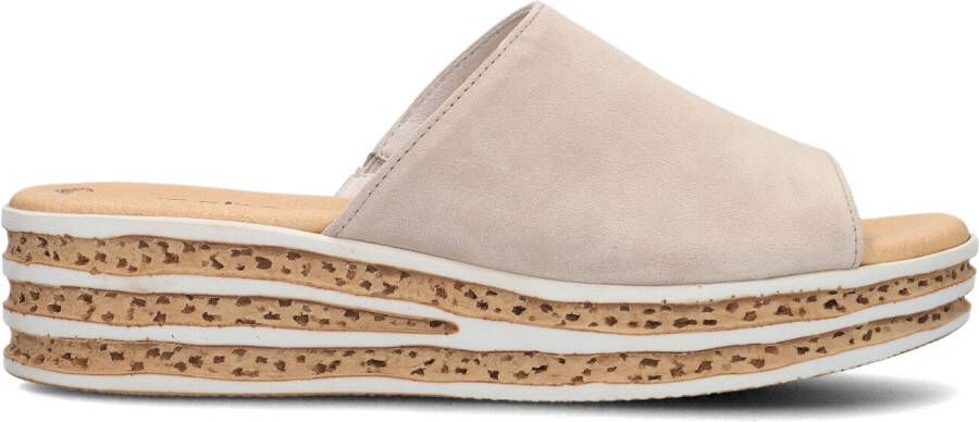 GABOR Slippers Dames 559 Maat: 40 Materiaal: Suède Kleur: Beige