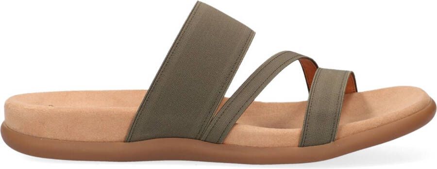 GABOR Slippers Dames 702 Maat: 36 Materiaal: Textiel Kleur: Groen