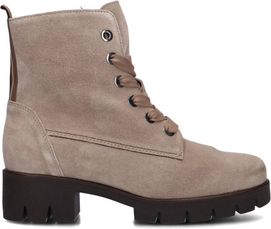 GABOR Veterboots Dames 711.3 Maat: 43 Materiaal: Suède Kleur: Beige