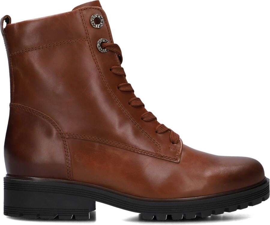 GABOR Veterboots Dames 765.1 Maat: 38 5 Materiaal: Leer Kleur: Camel