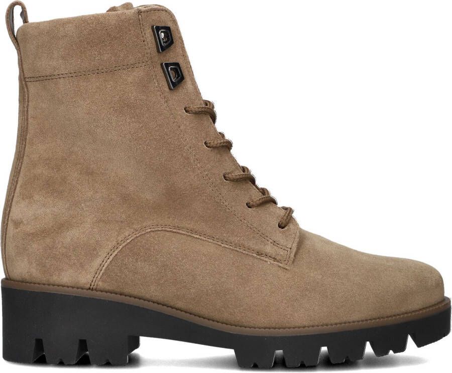 GABOR Veterboots Dames 776 Maat: 37 Materiaal: Suède Kleur: Beige