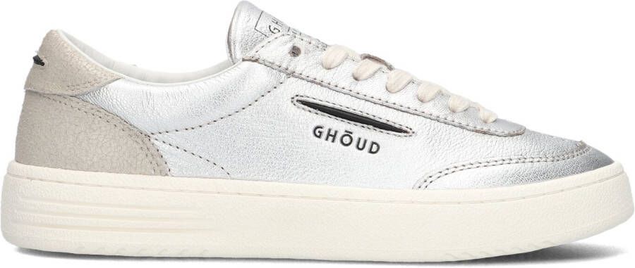 GHOUD Lage Sneakers Dames Lido Maat: 36 Materiaal: Leer Kleur: Zilver