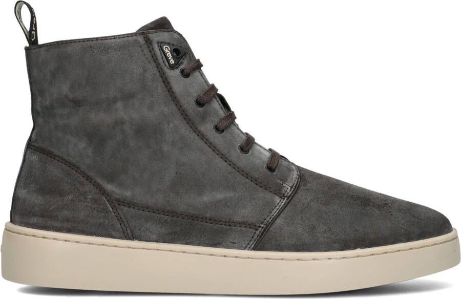 GREVE Hoge Sneakers Heren Wave 2520 Maat: 47 Materiaal: Suède Kleur: Grijs