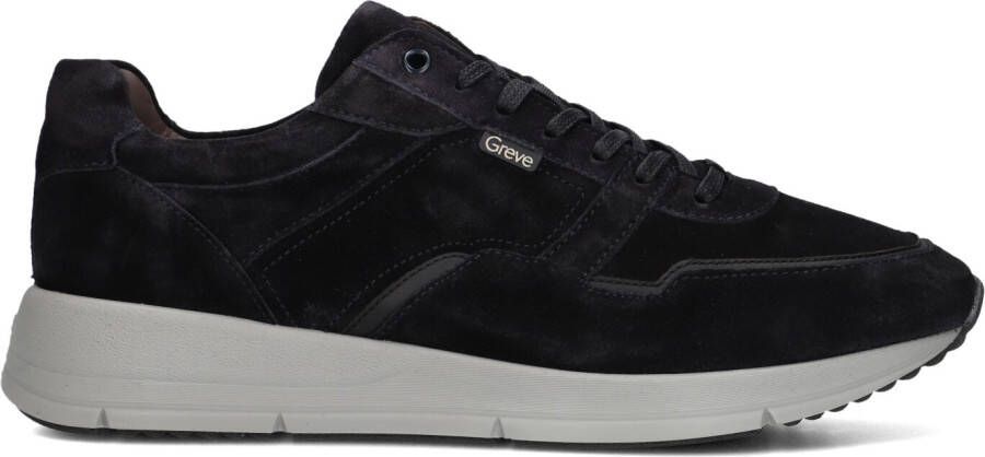 GREVE Lage Sneakers Heren Walker H 7280 Maat: 41 Materiaal: Suède Kleur: Blauw