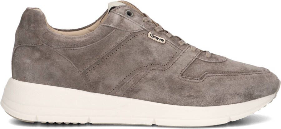 GREVE Lage Sneakers Heren Walker H Maat: 46 Materiaal: Suède Kleur: Taupe