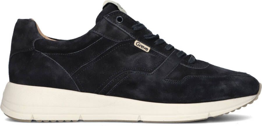 GREVE Lage Sneakers Heren Walker H Maat: 44 5 Materiaal: Suède Kleur: Blauw