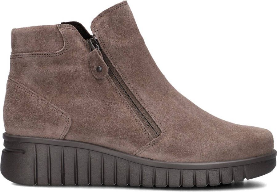 HARTJES Enkelboots Dames Sue Rits H Booty Maat: 42 5 Materiaal: Suède Kleur: Taupe