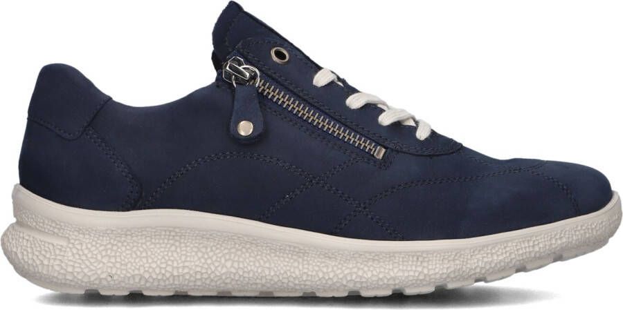 HARTJES Lage Sneakers Dames 162.1606 Rap Maat: 41 5 Materiaal: Leer Kleur: Blauw