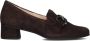 HASSIA Bruin Suède Loafers met Kettingdetail Brown Dames - Thumbnail 3