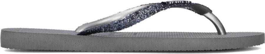 HAVAIANAS Teenslippers Dames Kids Slim Glitter Ii Maat: 35 36 Materiaal: Rubber Kleur: Grijs