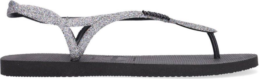 HAVAIANAS Teenslippers Dames Luna Premium Ii Maat: 41 42 Materiaal: Rubber Kleur: Zwart