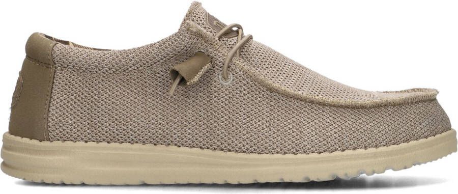 HEYDUDE Instappers Heren Wally Sox Maat: 43 Kleur: Beige