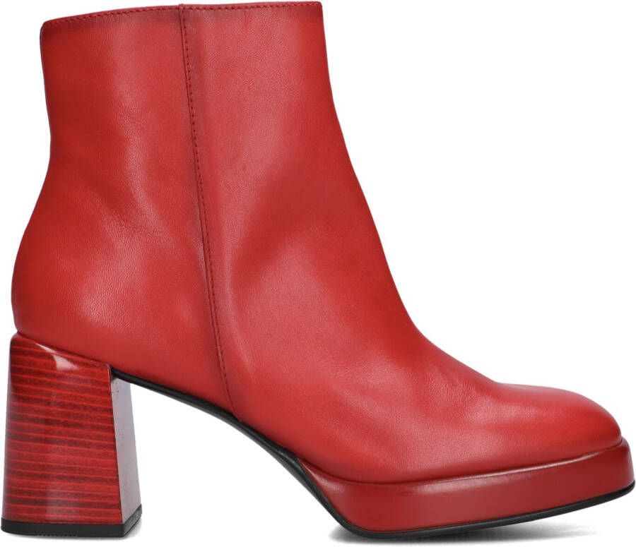 HISPANITAS Enkellaarsjes Dames Hi243674 Maat: 41 Materiaal: Leer Kleur: Rood