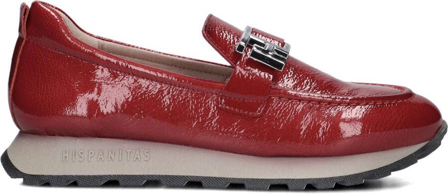 HISPANITAS Instappers Dames Hi243621 Lak Maat: 36 Materiaal: Lakleer Kleur: Rood