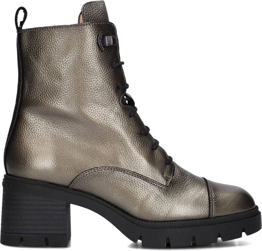 HISPANITAS Veterboots Dames Hi243605 Maat: 42 Materiaal: Leer Kleur: Brons