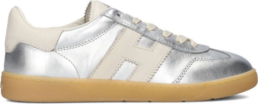 HOGAN Lage Sneakers Dames Cool Allacciato Maat: 38 5 Materiaal: Leer Kleur: Zilver