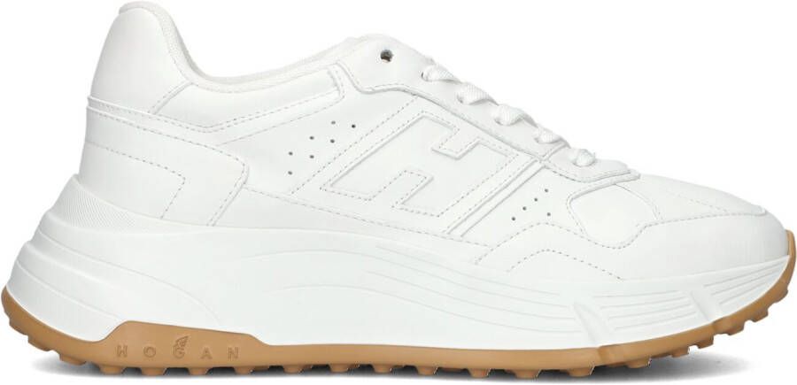 HOGAN Lage Sneakers Dames H669 Allacciato Maat: 35 Materiaal: Leer Kleur: Wit