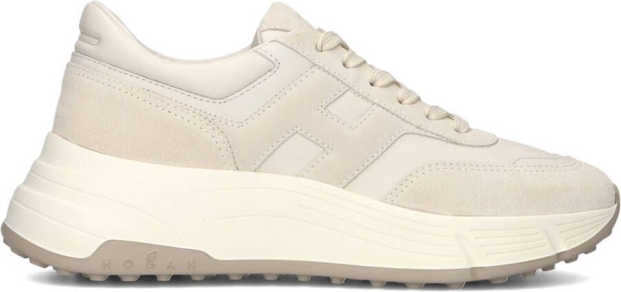 HOGAN Lage Sneakers Dames H669 Allacciato Maat: 42 Materiaal: Suède Kleur: Beige