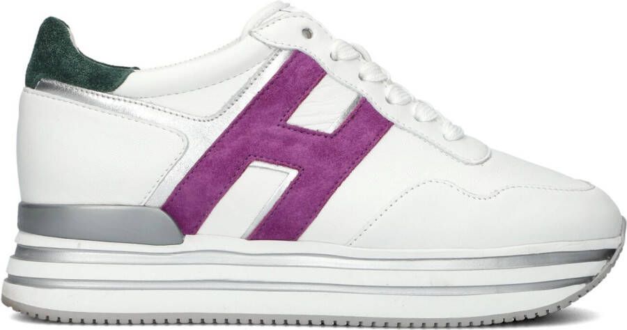 HOGAN Lage Sneakers Dames Hxw4830cb80 Maat: 37 Materiaal: Leer Kleur: Wit