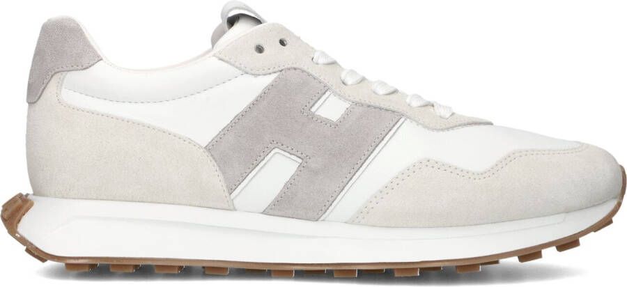 HOGAN Lage Sneakers Heren H601 Allacciato Materiaal: Leer Kleur: Grijs