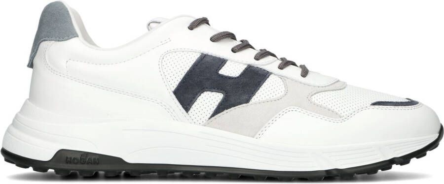 HOGAN Lage Sneakers Heren Hxm5630er90 Maat: 41 5 Materiaal: Leer Kleur: Wit