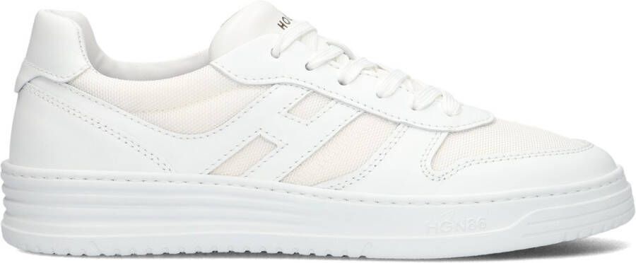 HOGAN Lage Sneakers Heren Hxm6300fg70 Maat: 47 Materiaal: Leer Kleur: Wit