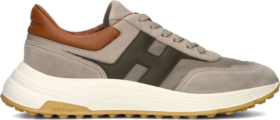 HOGAN Lage Sneakers Heren Hyperlight Allac Nuova Maat: 12 Materiaal: Suède Kleur: Taupe