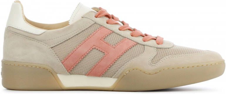 gemeenschap Trolley Romantiek Hogan Dames Sneakers in Leder (Beige) - Schoenen.nl