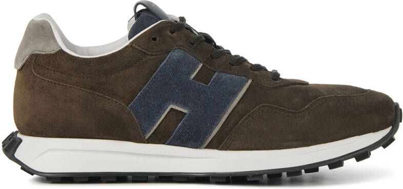 Hogan Bruine Suede Sneakers Brown Heren