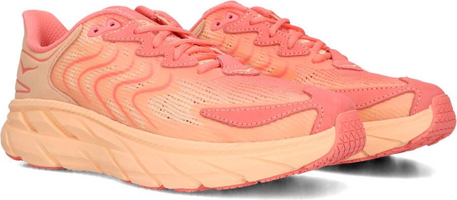 HOKA Sneakers Dames Clifton Ls Maat: 38 2 3 Materiaal: Leatherlook Kleur: Koraal