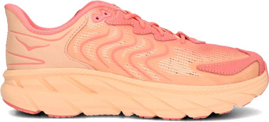 HOKA Sneakers Dames Clifton Ls Maat: 40 Materiaal: Leatherlook Kleur: Koraal