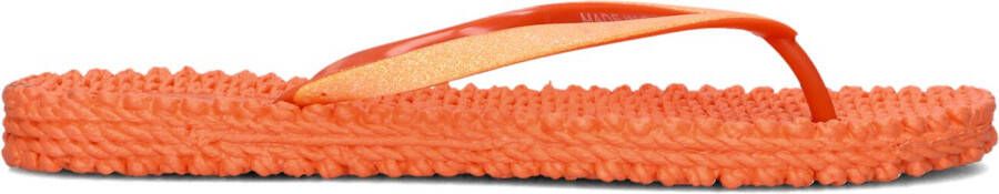 ILSE JACOBSEN Teenslippers Dames Cheerful01 Maat: 37 Materiaal: Rubber Kleur: Oranje