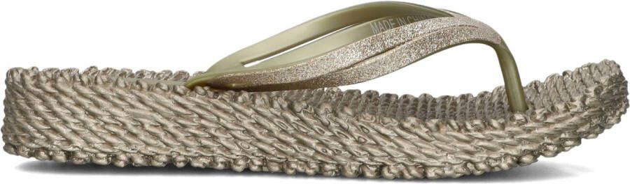 ILSE JACOBSEN Teenslippers Dames Cheerful13 Maat: 41 Materiaal: Rubber Kleur: Goud