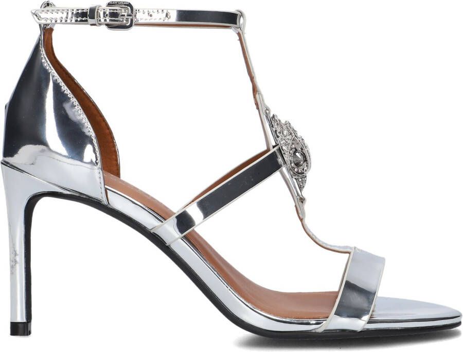 KURT GEIGER LONDON Sandalen Dames Hampton Sandal Maat: 39 Materiaal: Leer Kleur: Zilver