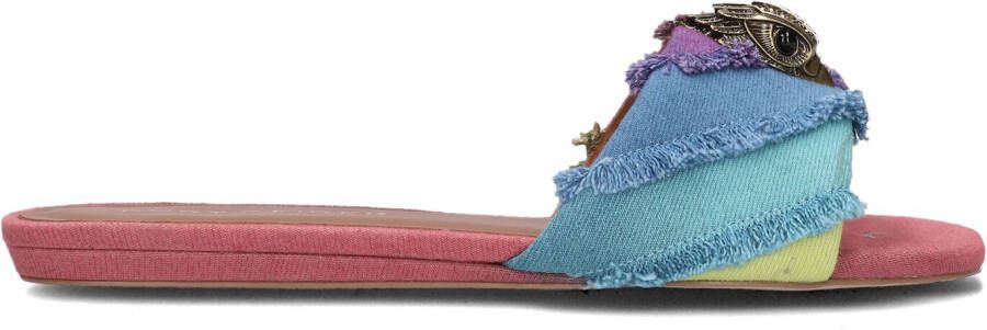 KURT GEIGER LONDON Slippers Dames Kensington Flat Sandal Maat: 37 Materiaal: Textiel Kleur: Multi