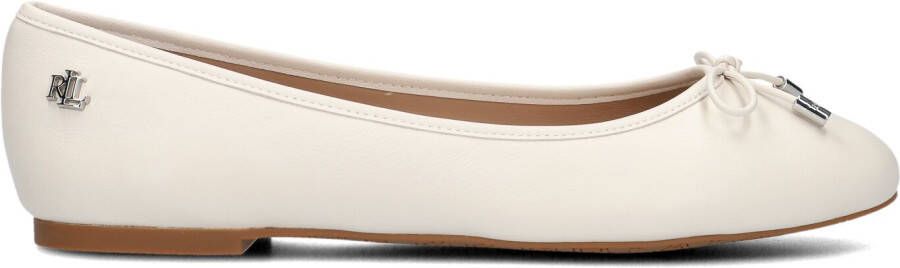 LAUREN RALPH LAUREN Ballerina Dames Jayna Flats Ballet Maat: 37 Materiaal: Leer Kleur: Wit