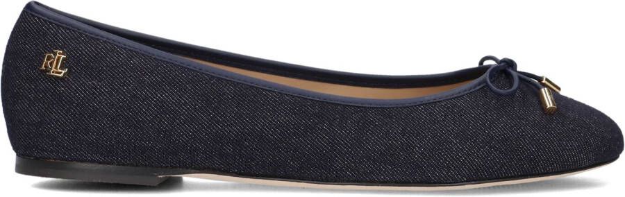 LAUREN RALPH LAUREN Ballerina Dames Jayna Flats Ballet Maat: 42 Materiaal: Textiel Kleur: Blauw