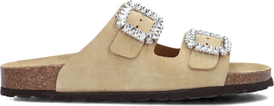 LINA LOCCHI Slippers Dames 12394 Maat: 37 Materiaal: Suède Kleur: Beige