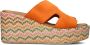 LINA LOCCHI Slippers Dames 3476 Maat: 42 Materiaal: Suède Kleur: Oranje - Thumbnail 2