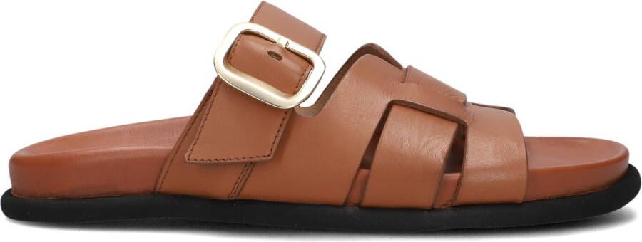 LINA LOCCHI Slippers Dames 765-05 Maat: 36 Materiaal: Leer Kleur: Cognac