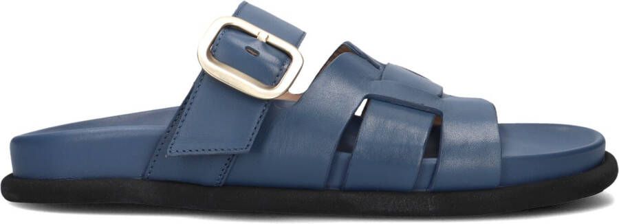 LINA LOCCHI Slippers Dames 765-05 Maat: 40 Materiaal: Leer Kleur: Blauw