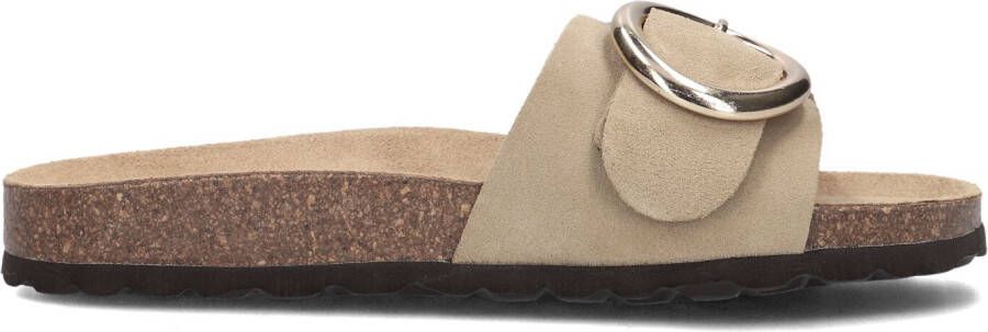 LINA LOCCHI Slippers Dames Sue Bio 1 Gesp Slipper Maat: 39 Materiaal: Suède Kleur: Beige