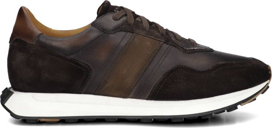 MAGNANNI Lage Sneakers Heren 25620 Maat: 41 5 Materiaal: Leer Kleur: Bruin