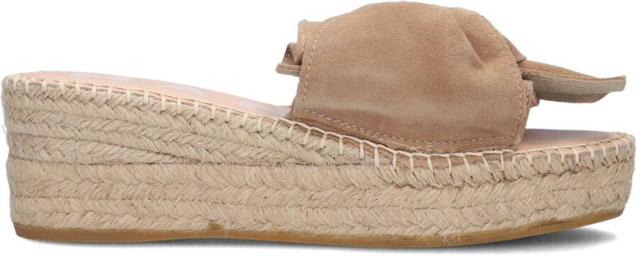 MANEBI Espadrilles Dames K10wk Maat: 40 Materiaal: Suède Kleur: Taupe