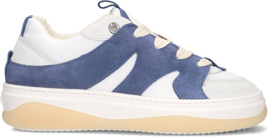 Mason Garments Lage Sneakers Dames Venice Tricolore Maat: 38 Materiaal: Suède Kleur: Blauw