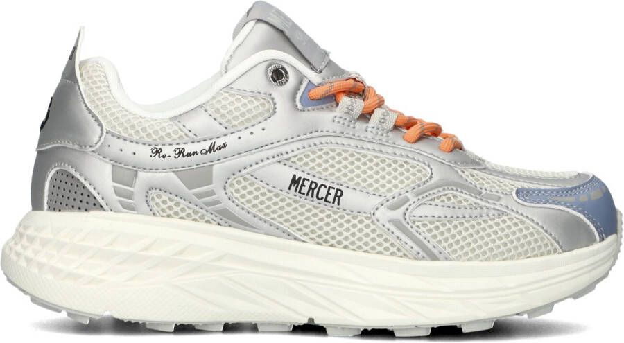 MERCER AMSTERDAM Lage Sneakers Dames Re-run Max Silver Surfer Maat: 37 Materiaal: Mesh Kleur: Zilver