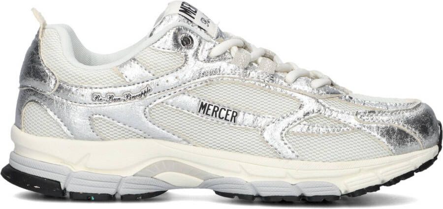 MERCER AMSTERDAM Lage Sneakers Dames Re-run Pineapple Maat: 40 Materiaal: Mesh Kleur: Zilver