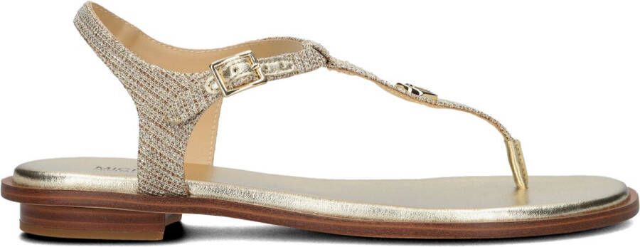 MICHAEL KORS Dames Mallory Thong Maat: 40 Materiaal: Leer Kleur: Goud