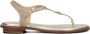 MICHAEL KORS Dames Mallory Thong Maat: 40 Materiaal: Leer Kleur: Goud - Thumbnail 5